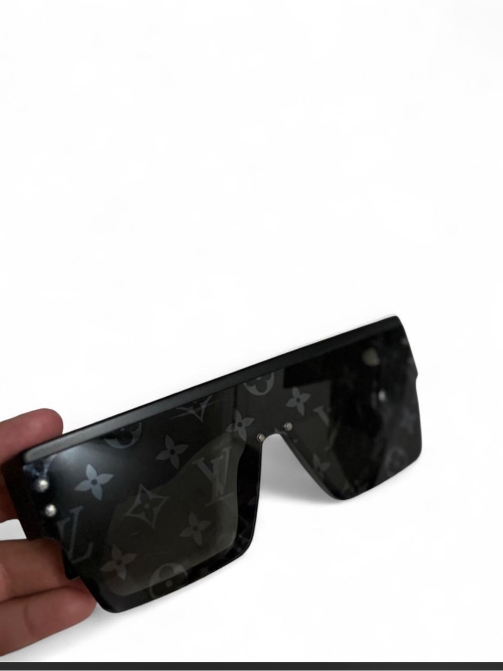 Louis Vuitton Black Monogram Shield Sunglasses
